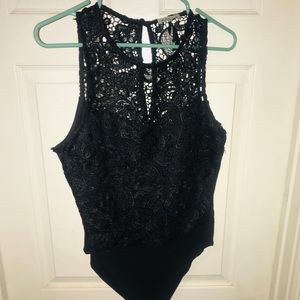 Lace Black Body Suit